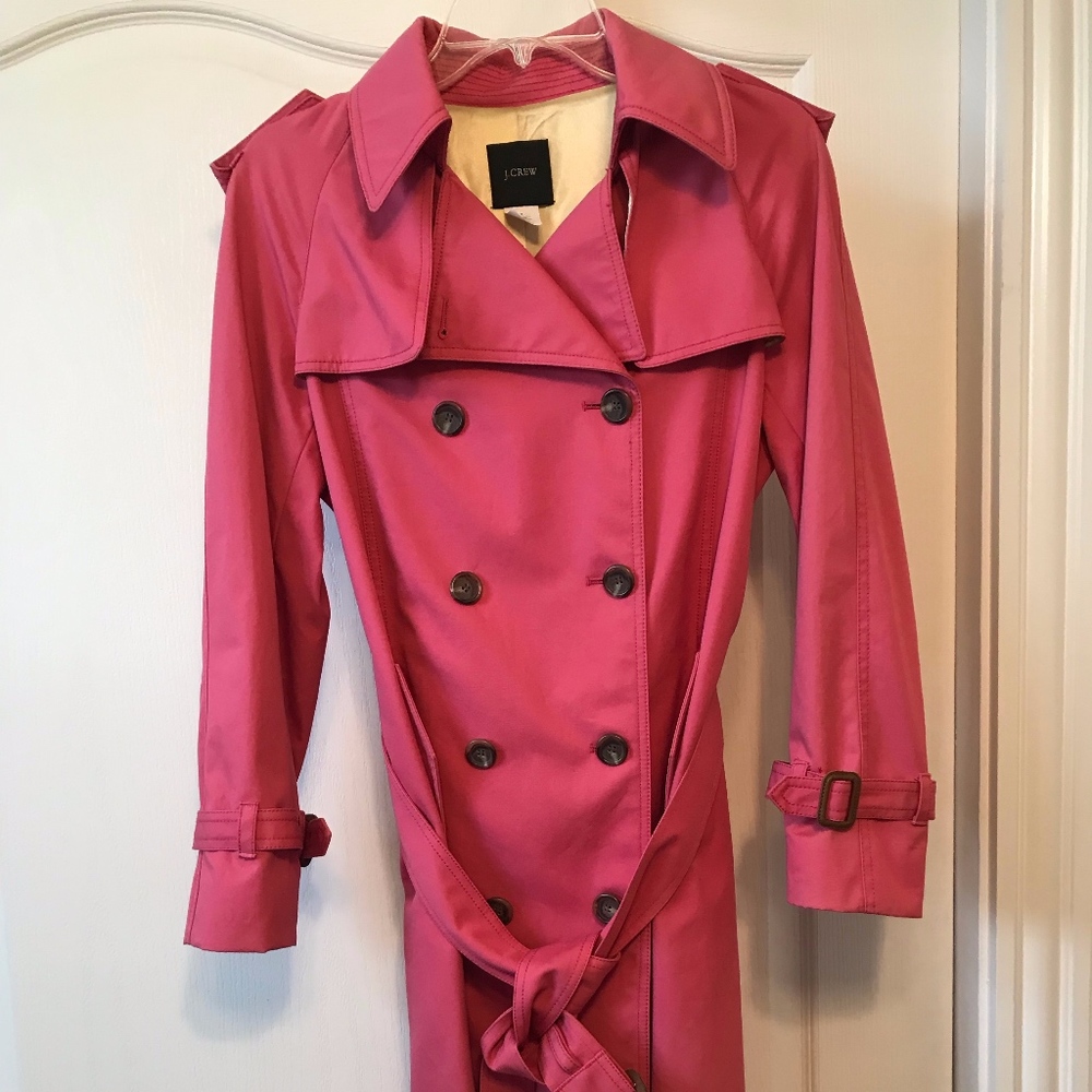 J. Crew Rose Trench Coat